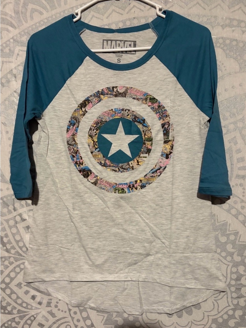 💥 Marvel Comics Captain America Baseball Graphic Tee | NWT | Small🛡️